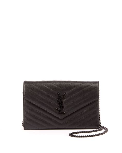 saint laurent monogram chain wallet bag dupe|ysl wallet on chain small.